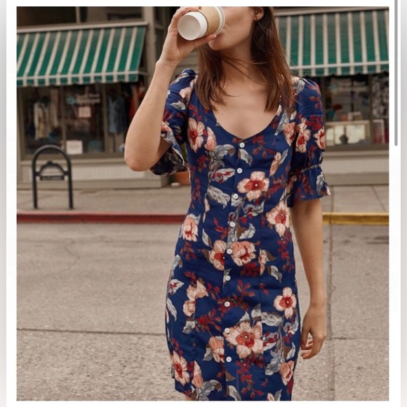 NWT Christy Dawn Ono dress in midnight anemone - Picture 2 of 9